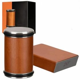 Roller Knife Sharpening Kit With Diamond, Dual-Grind Rolling Knife Sharpener, Sharpening Tool For Kitchen Knives, Tumbler Sharpener For Home (Option: Brown)