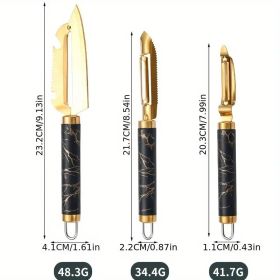 "Fisherman's Essential Peeler - Removes Scales Without Damaging Fish" (Quantity: 3pc fruit and vegetable peeler)